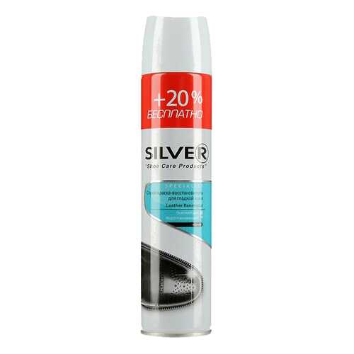 Спрей краска-восстановитель Silver для гладкой кожи цвет черный 300 мл в Конверс