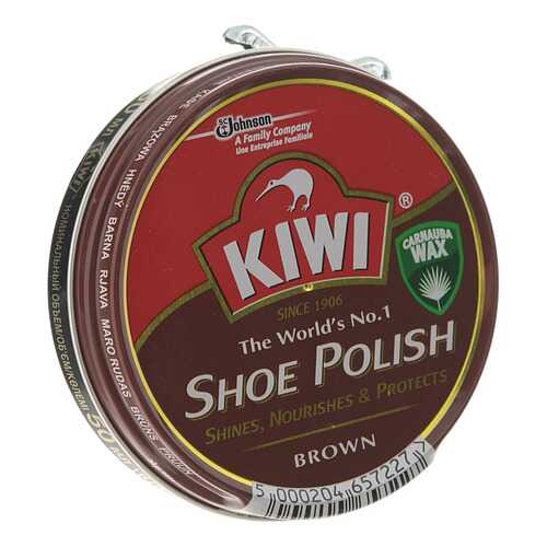 Крем для обуви Kiwi shoe polish коричневый в Конверс